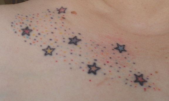 seven star tattoo. My seven stars